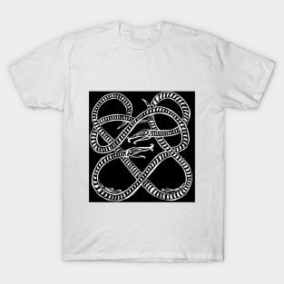 Snake Knot Pattern Inspired by Viking Art T-Shirt